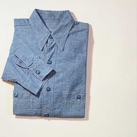 1940's US.NAVY Chambray L/S Shirt