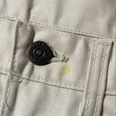 1960's Levi's 518 Big E Cotton Satin Tapered Pants Deadstock