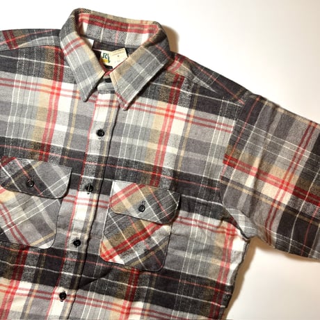 1980's RUGGED WEAR Heavy Flannel L/S Shirt Deadstock