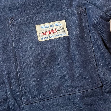1970's CARTER'S Denim Coverall Deadstock