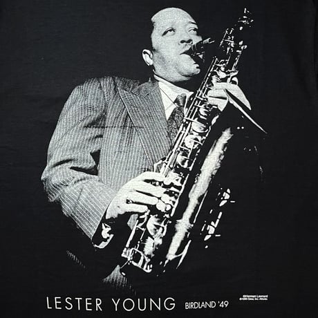 1990's〜 FRUIT OF THE LOOM LESTER YOUNG Printed Tee Deadstock