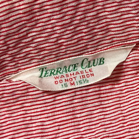 1950's TERRACE CLUB Seersucker S/S Shirt Deadstock