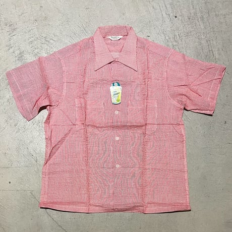 1950's TERRACE CLUB Seersucker S/S Shirt Deadstock