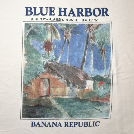 1980's〜 BANANA REPUBLIC Printed Tee