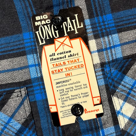 1960's BIG MAC Flannel L/S Shirt Deadstock