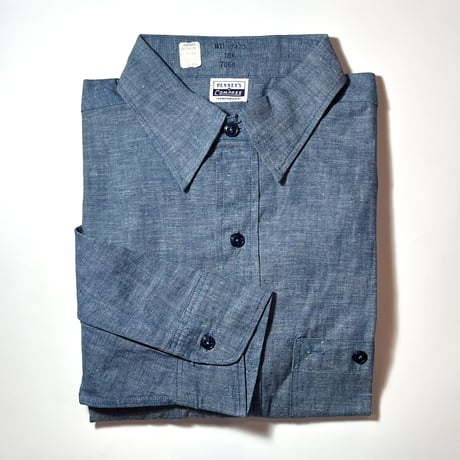 1960's COMPASS Chambray L/S Shirt Deadstock