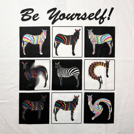 1990's DFE Zebra Printed Tee