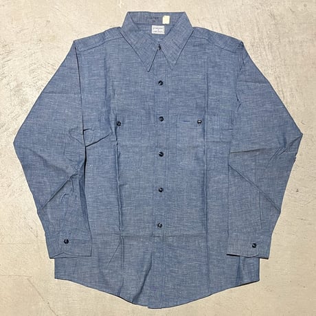 1960's COMPASS Chambray L/S Shirt Deadstock