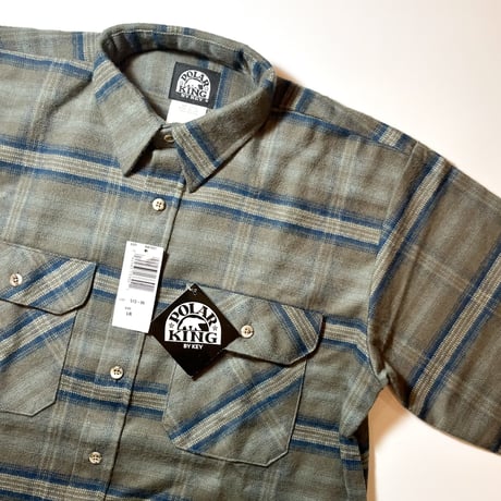 1990's POLAR KING Heavy Flannel L/S Shirt Deadstock