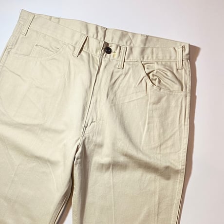 1960's Levi's 518 Big E Cotton Satin Tapered Pants Deadstock