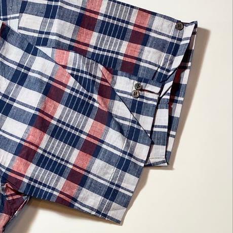1960's Westley Indian Madras S/S Shirt Deadstock