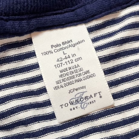 1990's TOWNCRAFT Border Tee