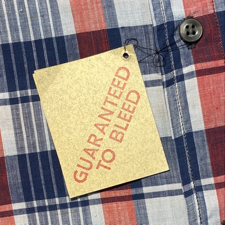 1960's Westley Indian Madras S/S Shirt Deadstock
