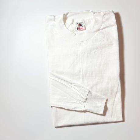 1990's FRUIT OF THE LOOM Solid L/S Tee Deadstock