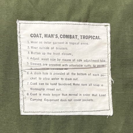 1960's US.ARMY Jungle Fatigue 2nd Jacket