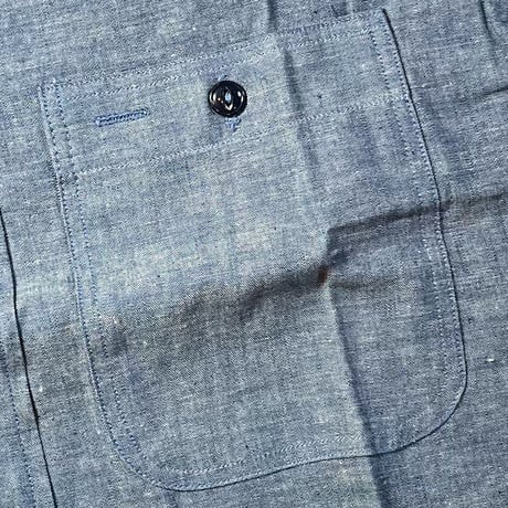 1960's COMPASS Chambray L/S Shirt Deadstock