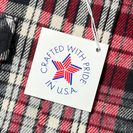 1980's WINTER RUN Heavy Flannel L/S Shirt Deadstock