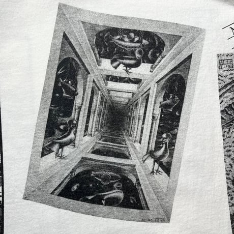 1990's SOF TEE M.C.ESCHER Mulch Printed Tee