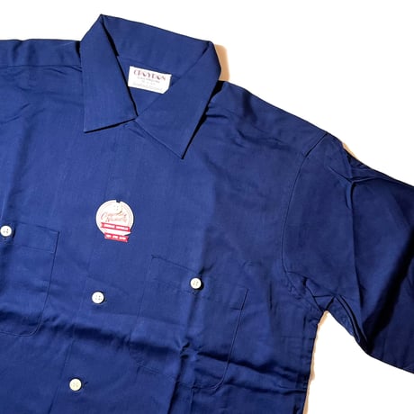 1950's CROYDON Rayon L/S Shirt Deadstock