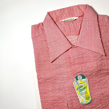 1950's TERRACE CLUB Seersucker S/S Shirt Deadstock
