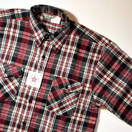 1980's WINTER RUN Heavy Flannel L/S Shirt Deadstock