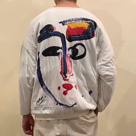1980's Unknown Peter Max Printed Reversible Sweat