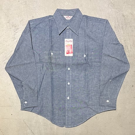 1960's〜 King Kole Chambray L/S Shirt Deadstock