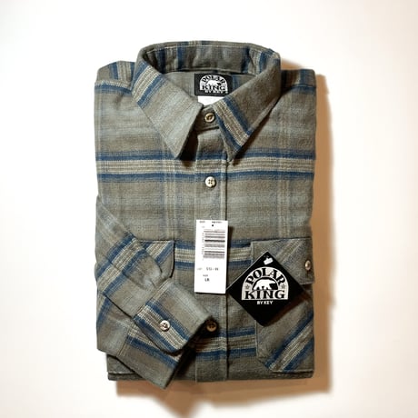 1990's POLAR KING Heavy Flannel L/S Shirt Deadstock