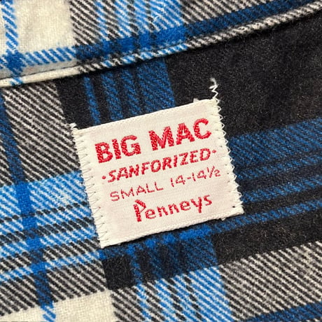 1960's BIG MAC Flannel L/S Shirt Deadstock