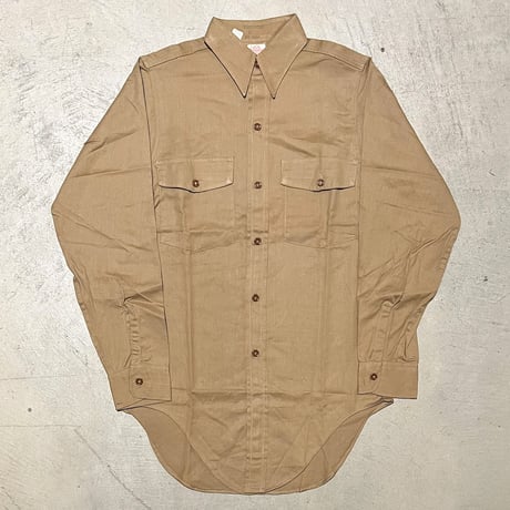 1940's〜 MONTGOMERY WARD Herringbone L/S Shirt Deadstock