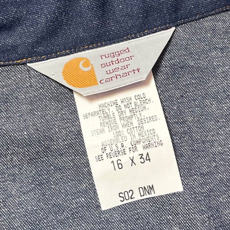 1990's Carhartt Denim Western L/S Shirt Deadstock