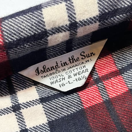 1960's Island in the Sun Flannel L/S Shirt Deadstock