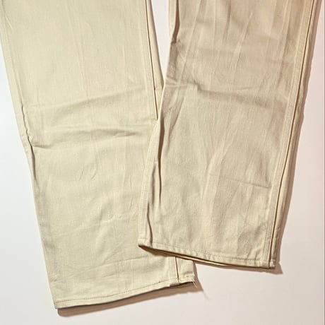 1960's Levi's 518 Big E Cotton Satin Tapered Pants Deadstock