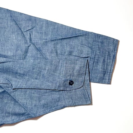 1960's COMPASS Chambray L/S Shirt Deadstock