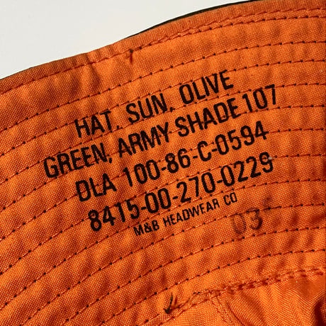 1980's US.ARMY Reversible Sun Hat Deadstock