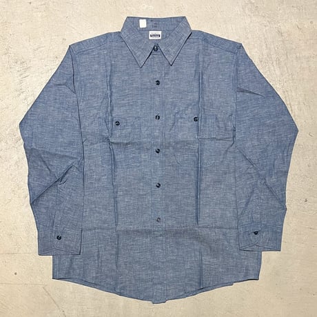 1960's COMPASS Chambray L/S Shirt Deadstock