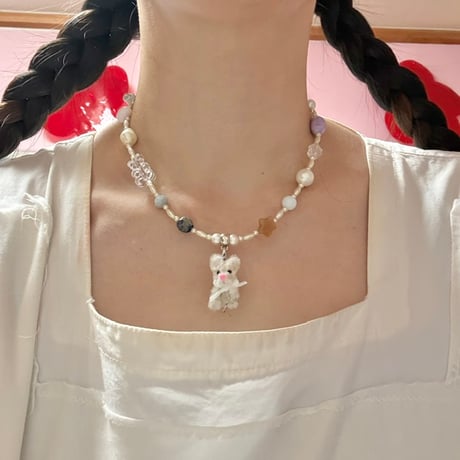 《SPECIAL PRICE》《1点もの》ネックレス "バタフライうさぴょん"