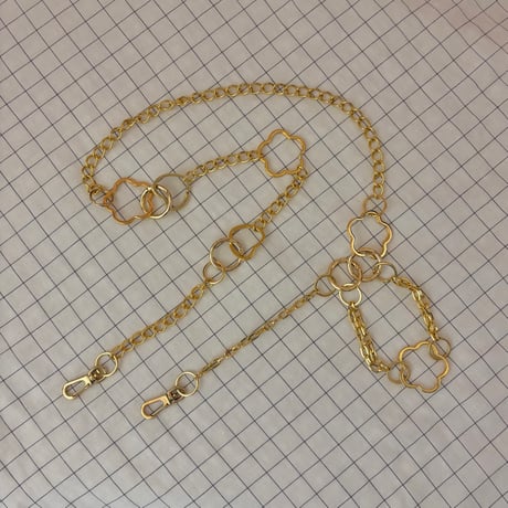 《1点もの》LONG STRAP / "SECRET GARDEN"（GOLD）