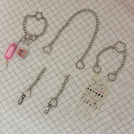 《1点もの》LONG STRAP / "MOONLIGHT"（SILVER）