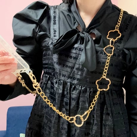《1点もの》LONG STRAP / "SECRET GARDEN"（GOLD）