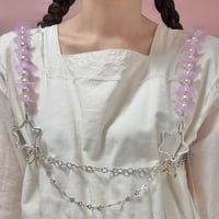 《1点もの》お花と星のビスチェ (ラベンダー)