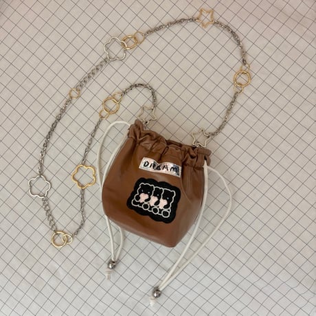 《1点もの》LONG STRAP / "STAR GARDEN" （SILVER × GOLD MIX）