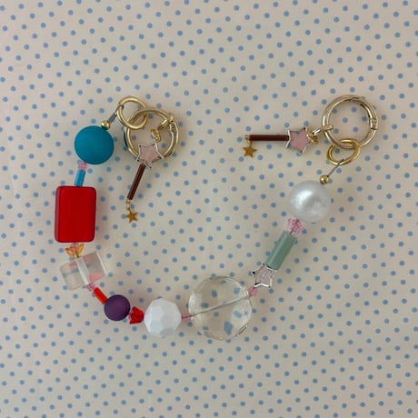 《1点もの》MY STRAP 2 (魔法ステッキチャーム付き)