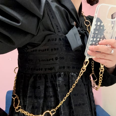 《1点もの》LONG STRAP / "SECRET GARDEN"（GOLD）