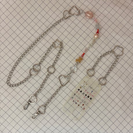 《1点もの》LONG STRAP / "MOONLIGHT"（SILVER）