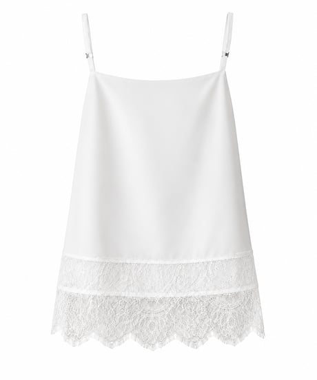 lace camisole / white