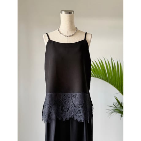 lace camisole / black