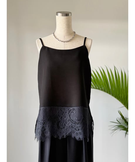 lace camisole / black（セットアップ対応）