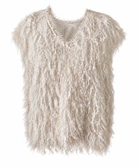 Lame Feather Vest