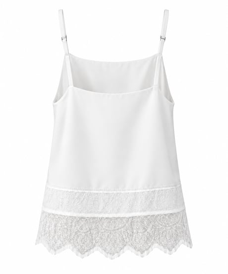 lace camisole / white